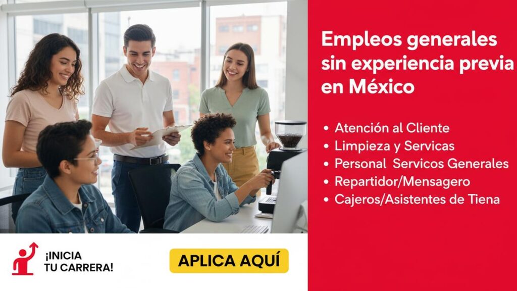 Empleos generales sin experiencia previa en México